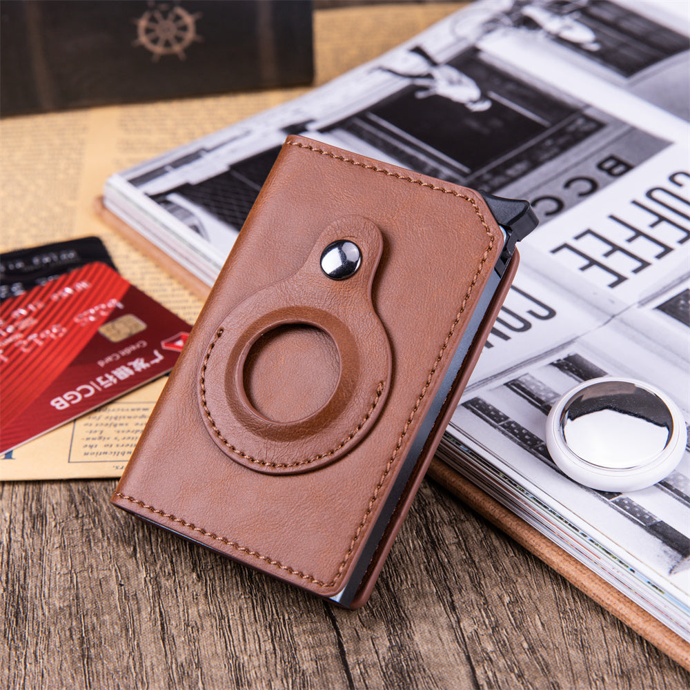 GD Chosen CO Men's Anti-theft Swipe Card Holder With Tracker Hole