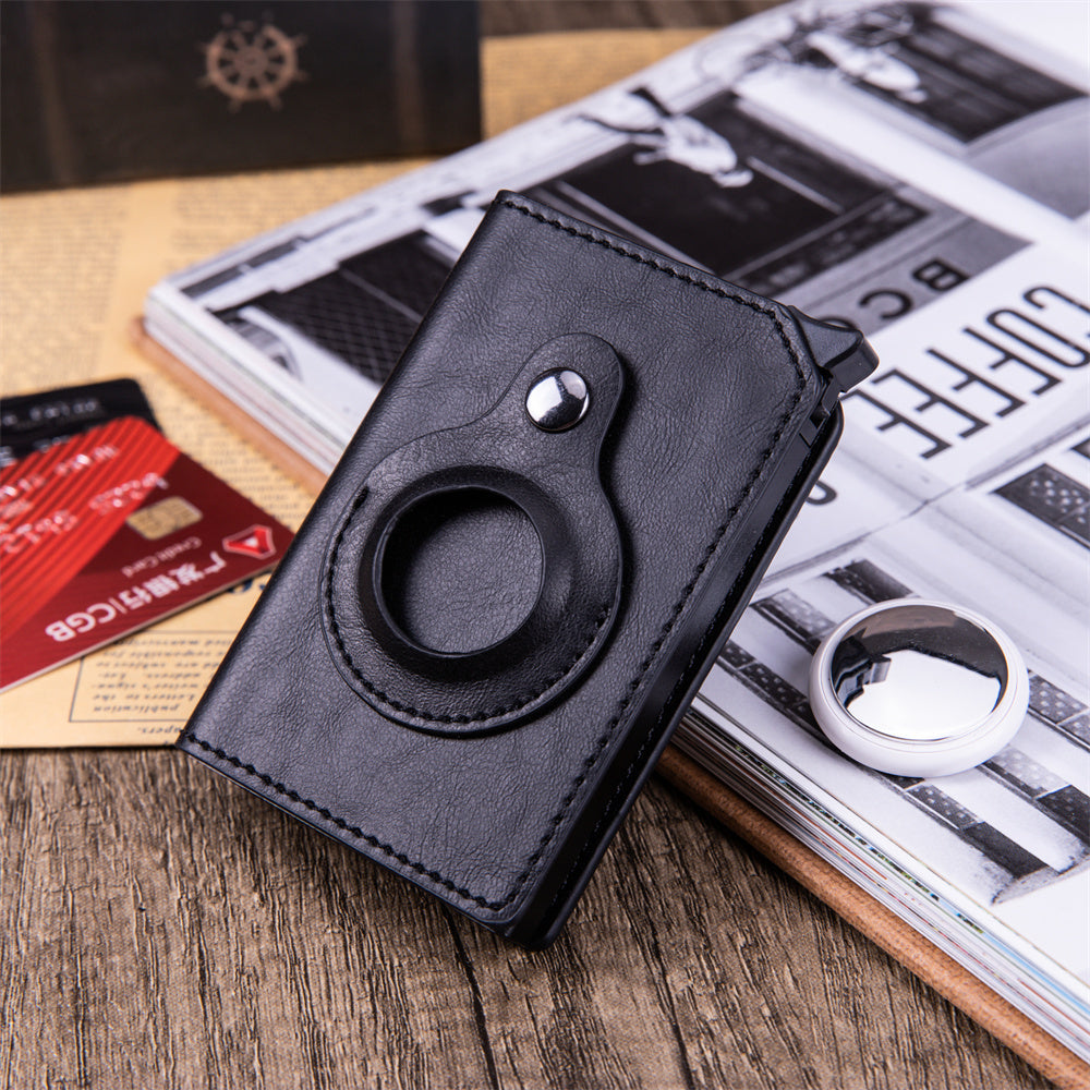 GD Chosen CO Men's Anti-theft Swipe Card Holder With Tracker Hole