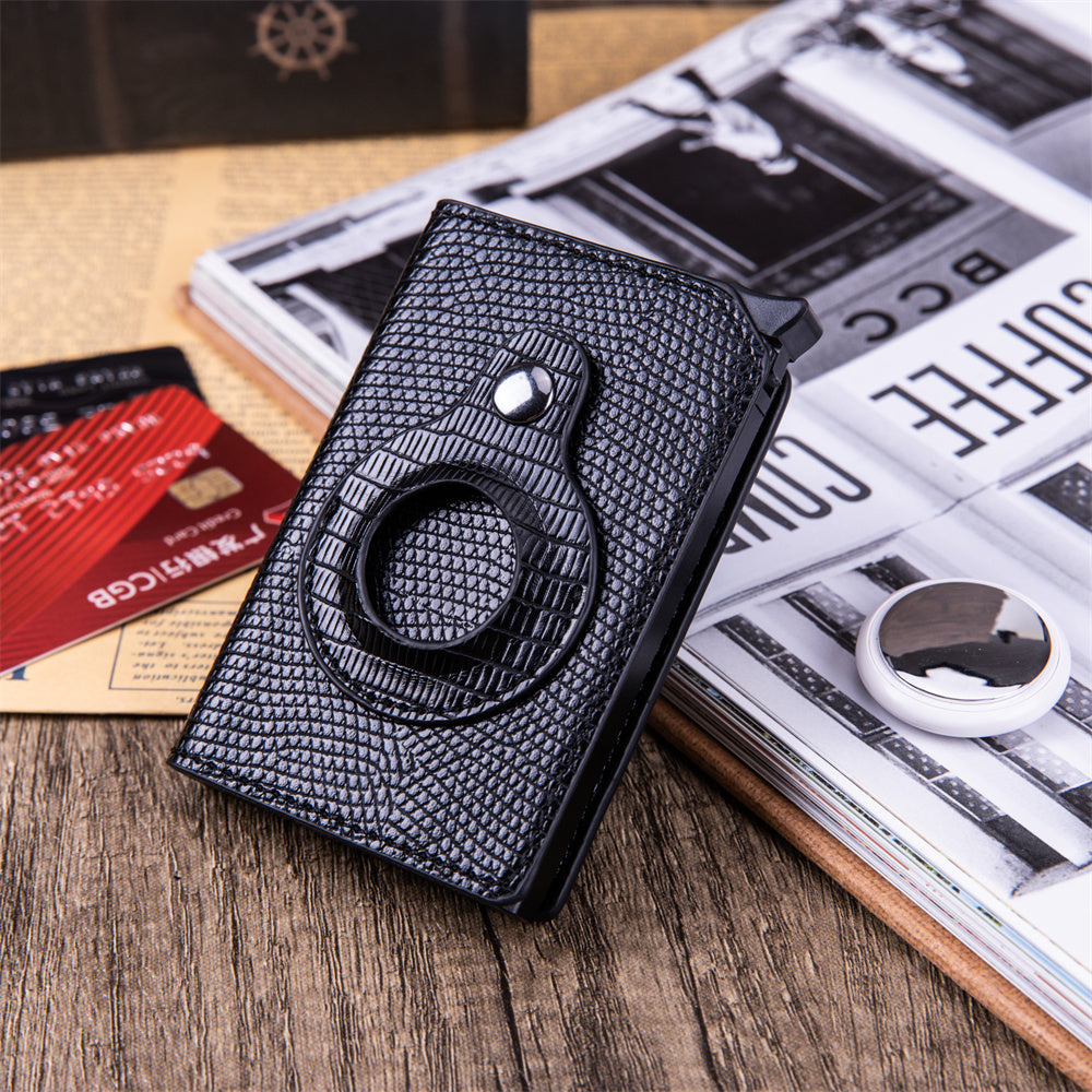 GD Chosen CO Men's Anti-theft Swipe Card Holder With Tracker Hole