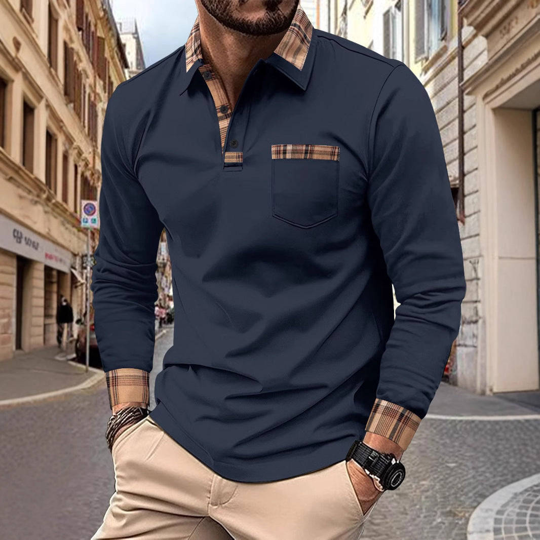 GMD Chosen CO. Men's Casual Solid Color Sports Polo Shirts