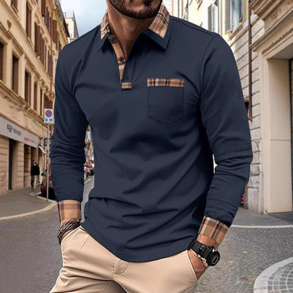 GMD Chosen CO. Men's Casual Solid Color Sports Polo Shirts