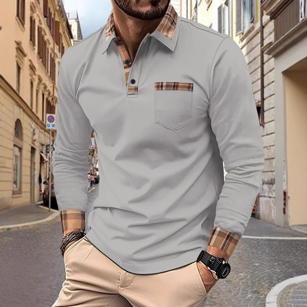 GMD Chosen CO. Men's Casual Solid Color Sports Polo Shirts