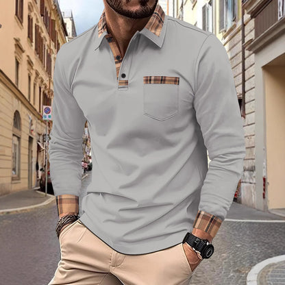 GMD Chosen CO. Men's Casual Solid Color Sports Polo Shirts