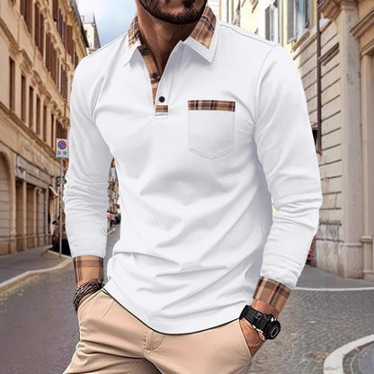 GMD Chosen CO. Men's Casual Solid Color Sports Polo Shirts