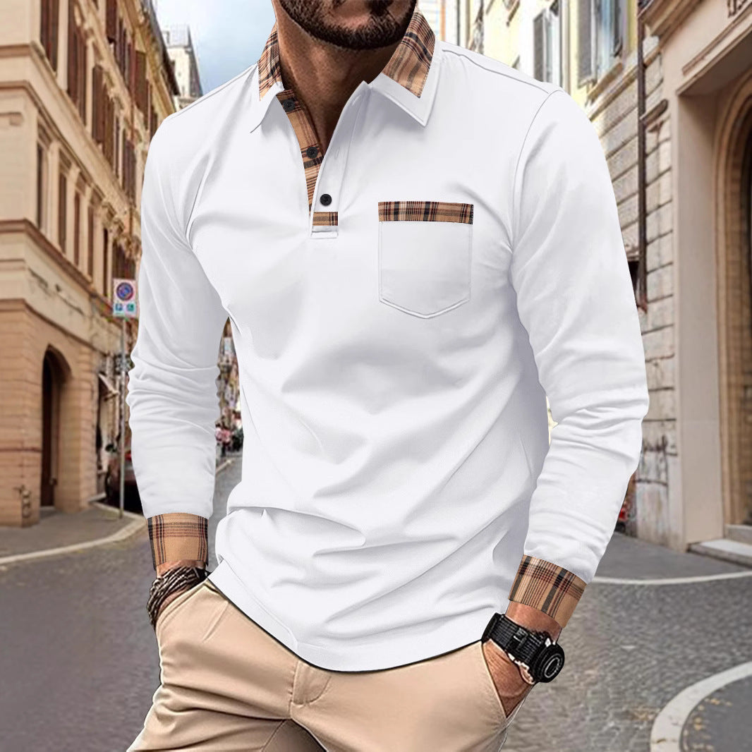 GMD Chosen CO. Men's Casual Solid Color Sports Polo Shirts