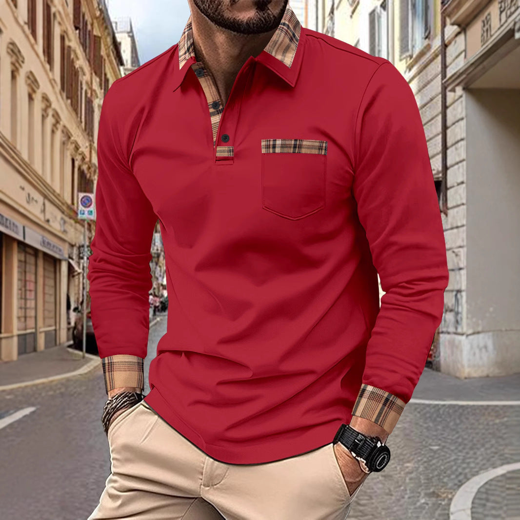 GMD Chosen CO. Men's Casual Solid Color Sports Polo Shirts